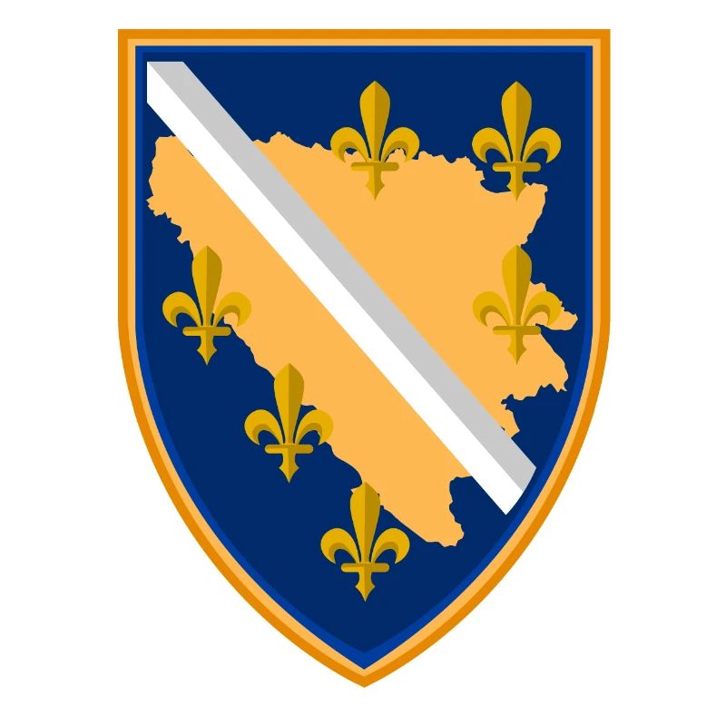 BiH Bosna Wappen 3D