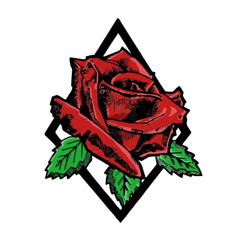 Rose rouge noire