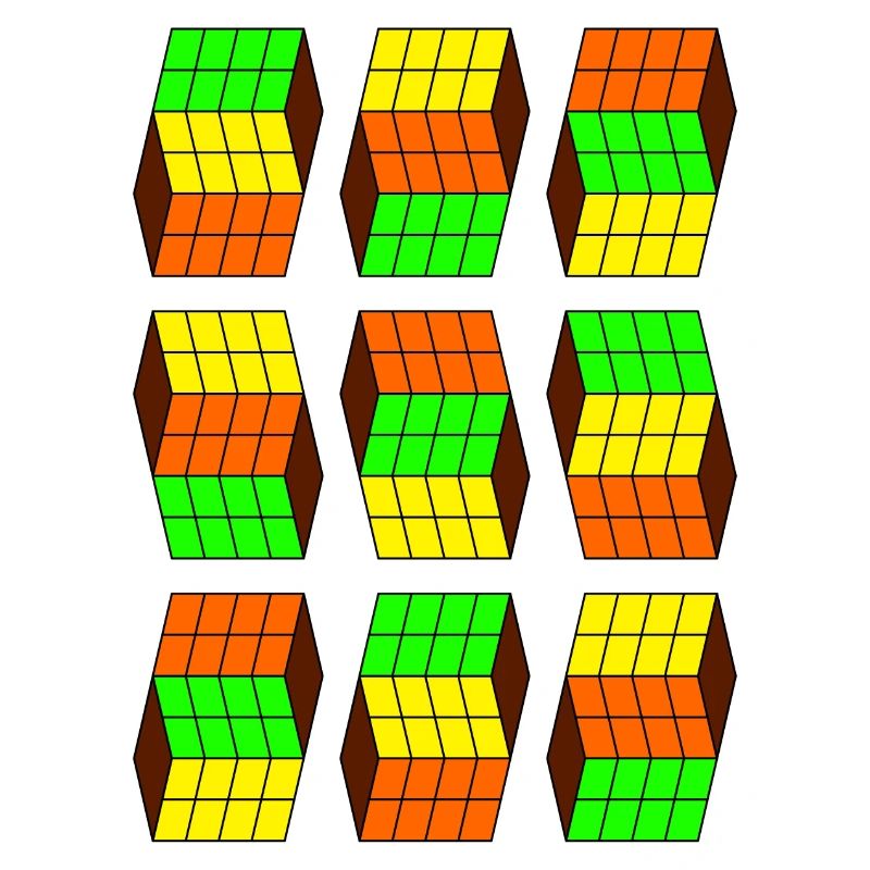 Nerd Geek Cubes Géométrie forme impossible quadrilatère