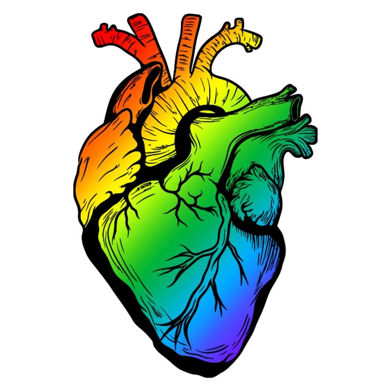 Regenbogen-Herz