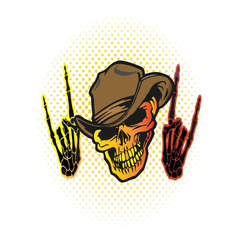 Skull Skeletal Hands