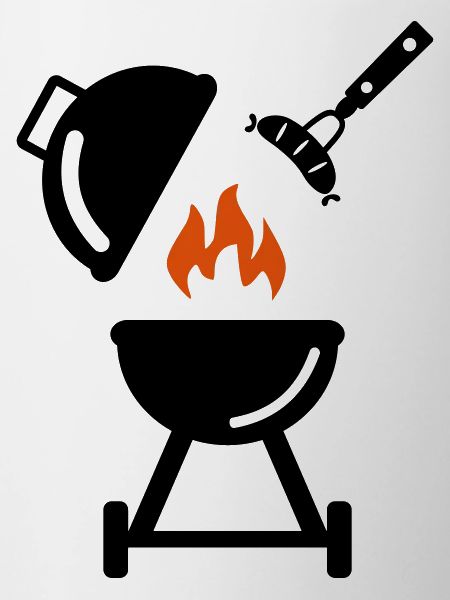 Grill mit Wurst