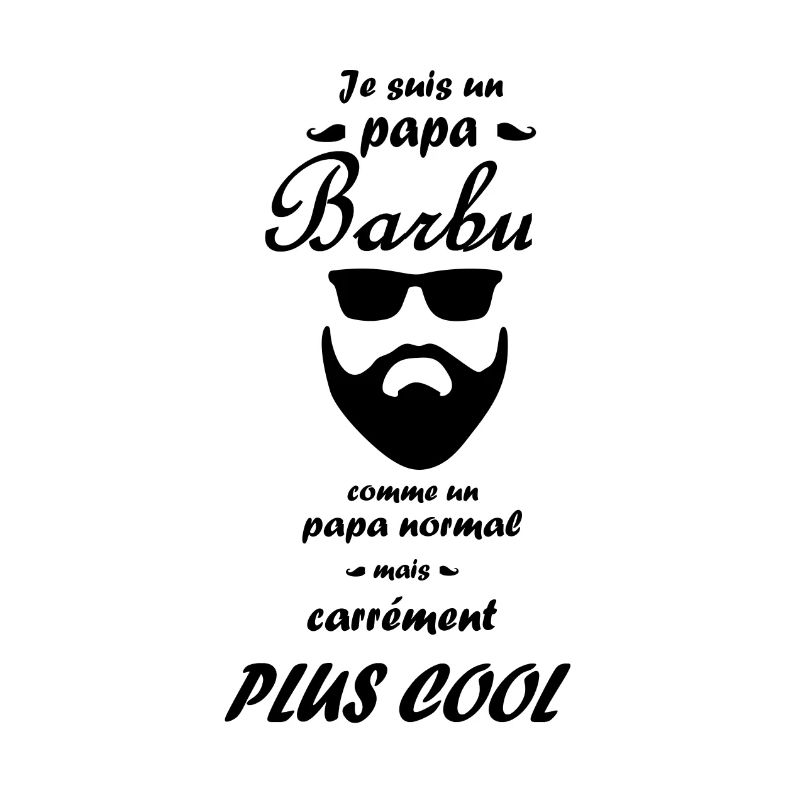 Ich bin ein bärtiger Papa.