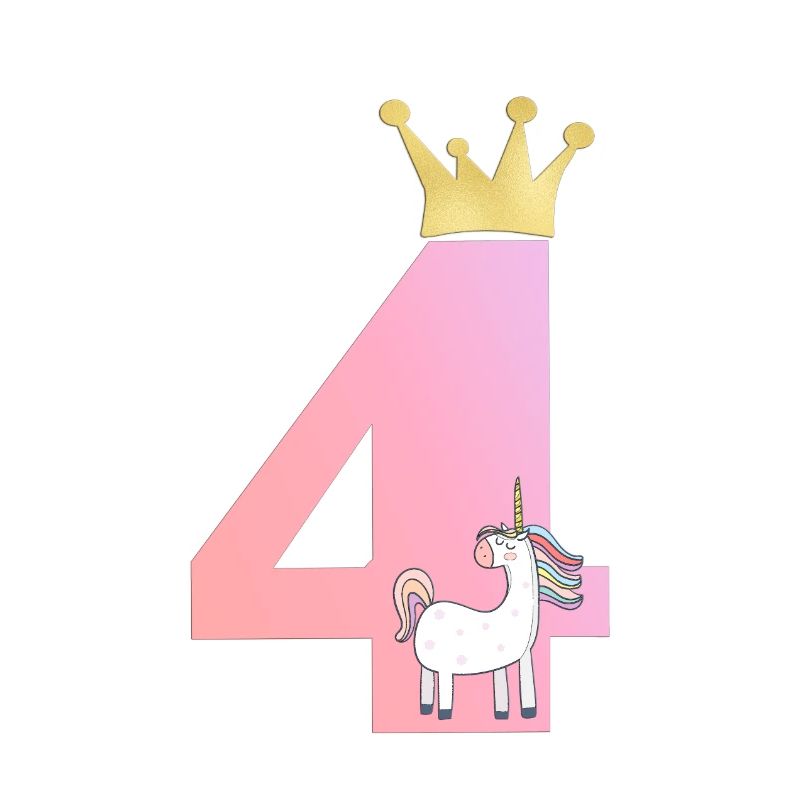 4! Einhorn Krone - personalisierbar