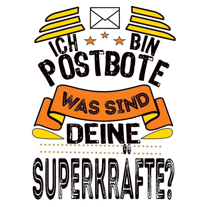 Postbote - Was sind deine Superkräfte schwarz