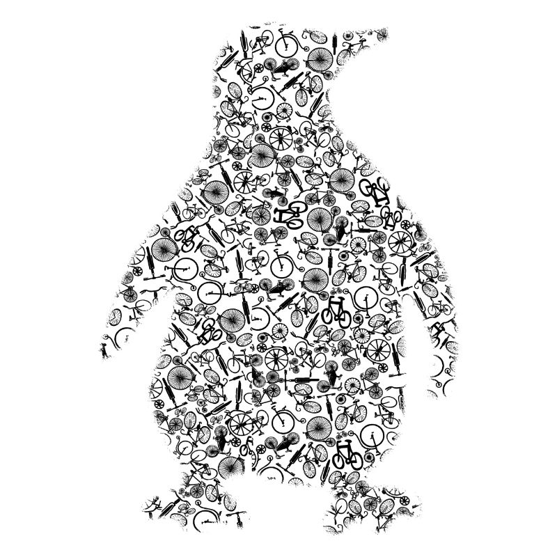 Penguin from bicycles