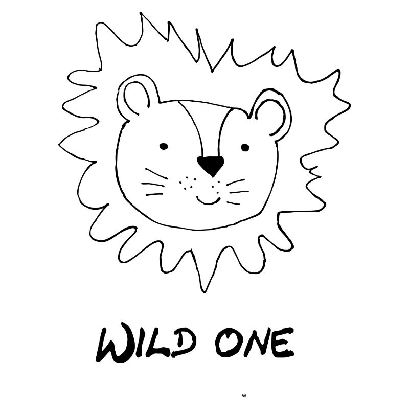 Löwe "wild one" Kindershirt