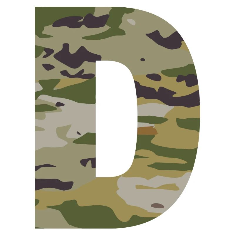 Lettre de camouflage D