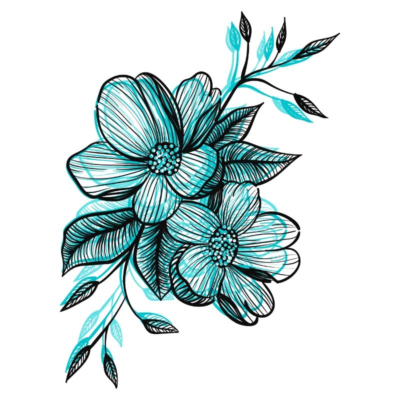 blaue Blüten
