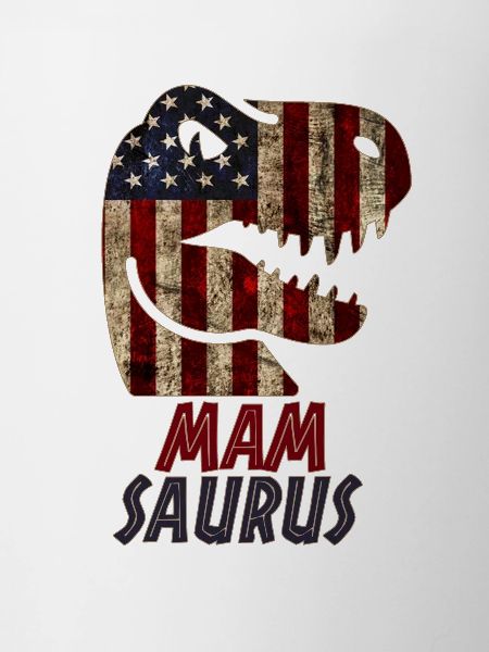 Patriotic Mam Dinosaur