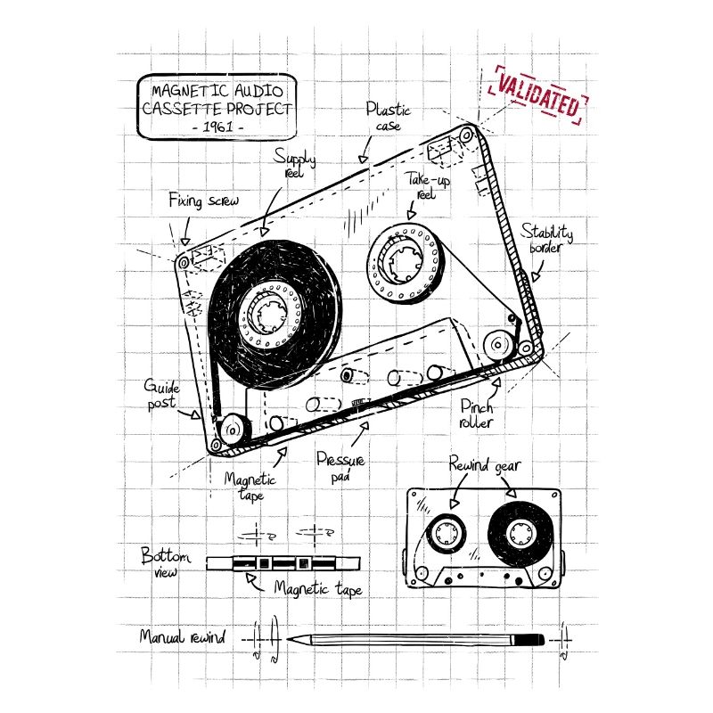 Cassette audio plan