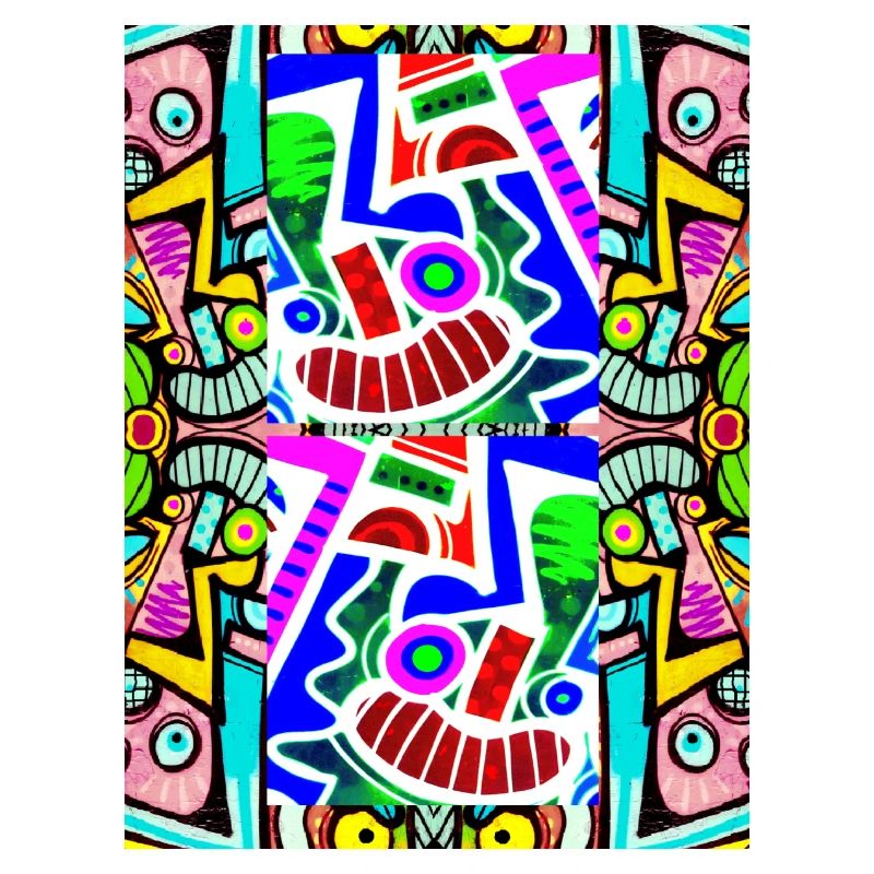 Pop art Pattern Face Graffiti