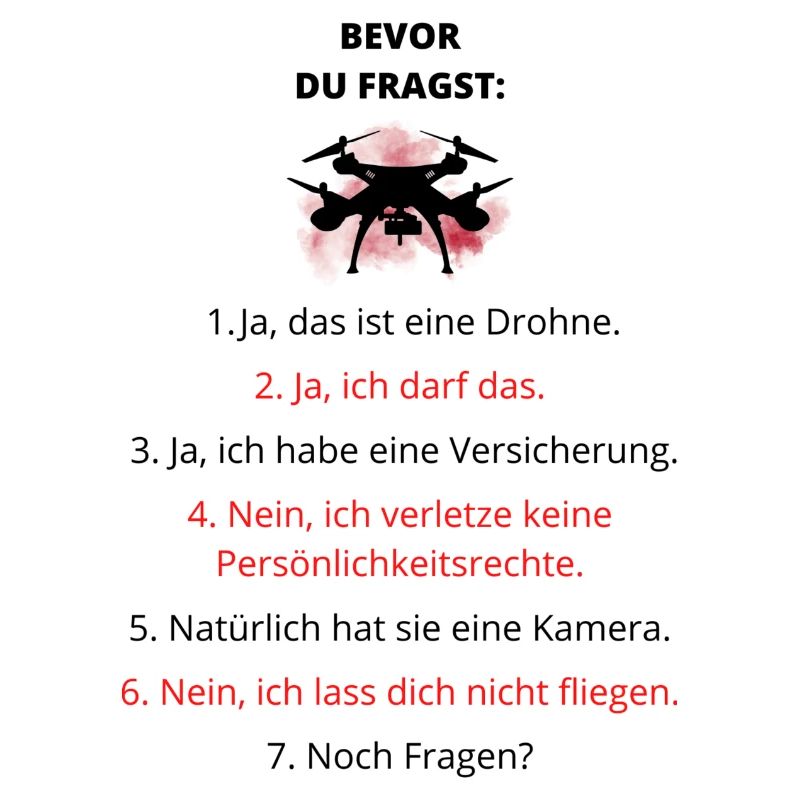 Drohne Spruch