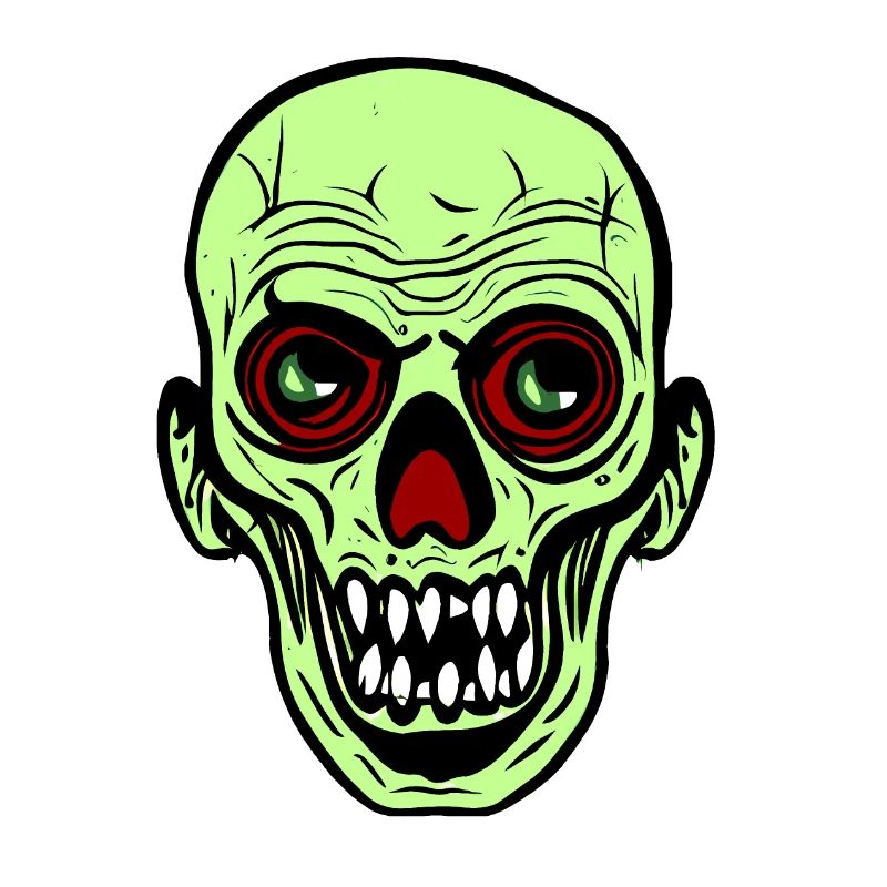 Halloween Zombie Head