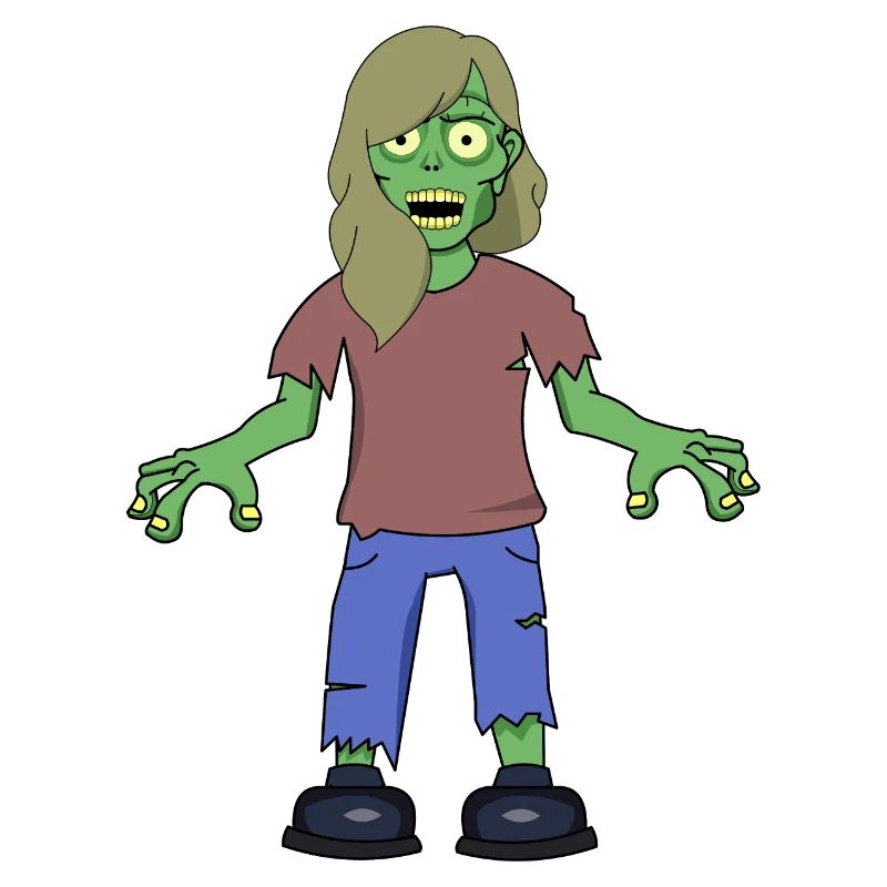 Fille zombie