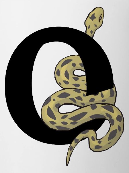 Letter o snake