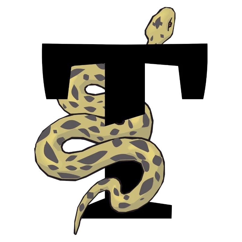 Lettre t serpent