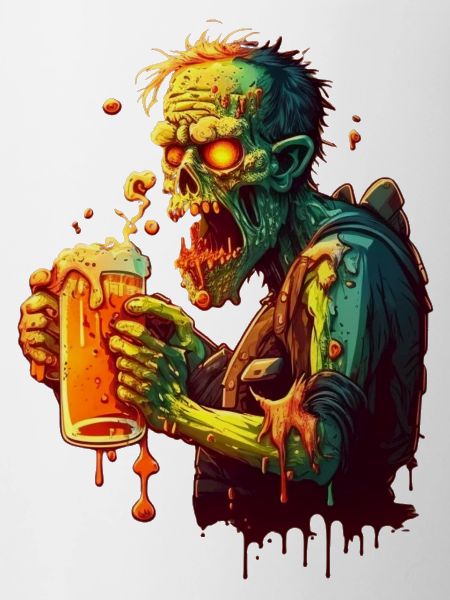Creepy Beer Lover - Zombie