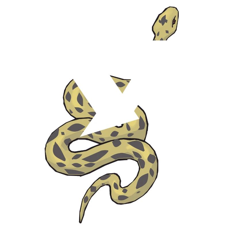Lettre x serpent