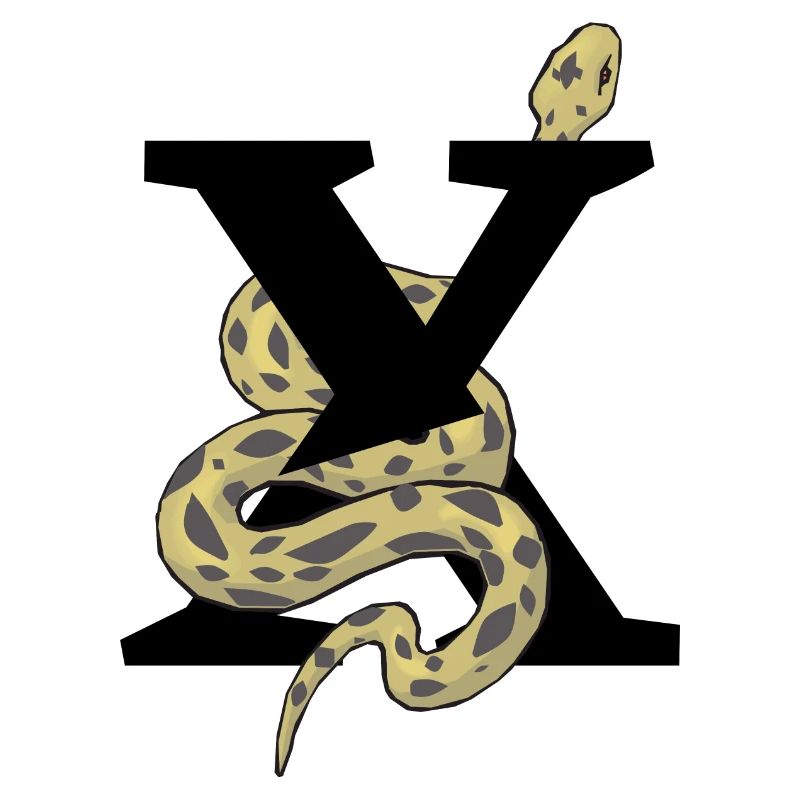 Lettre x serpent