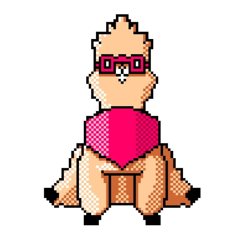 nerdy crypto weirdo alpaca