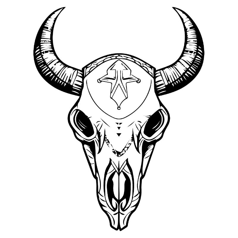 Cow Skull Boho