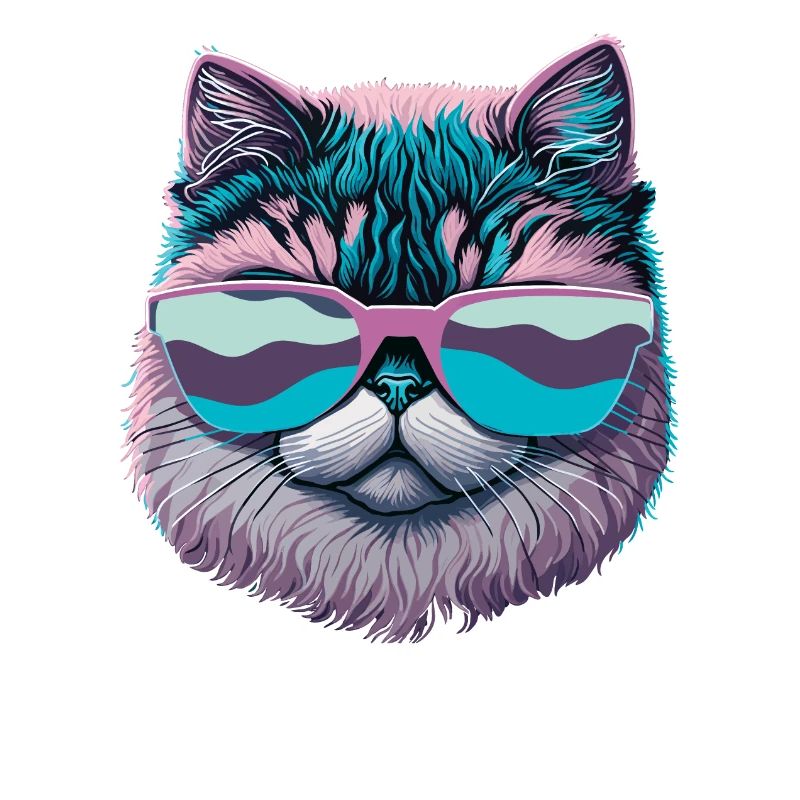 Cooles rosa Katzendesign