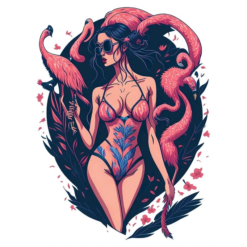 Flamingo-Mädchen