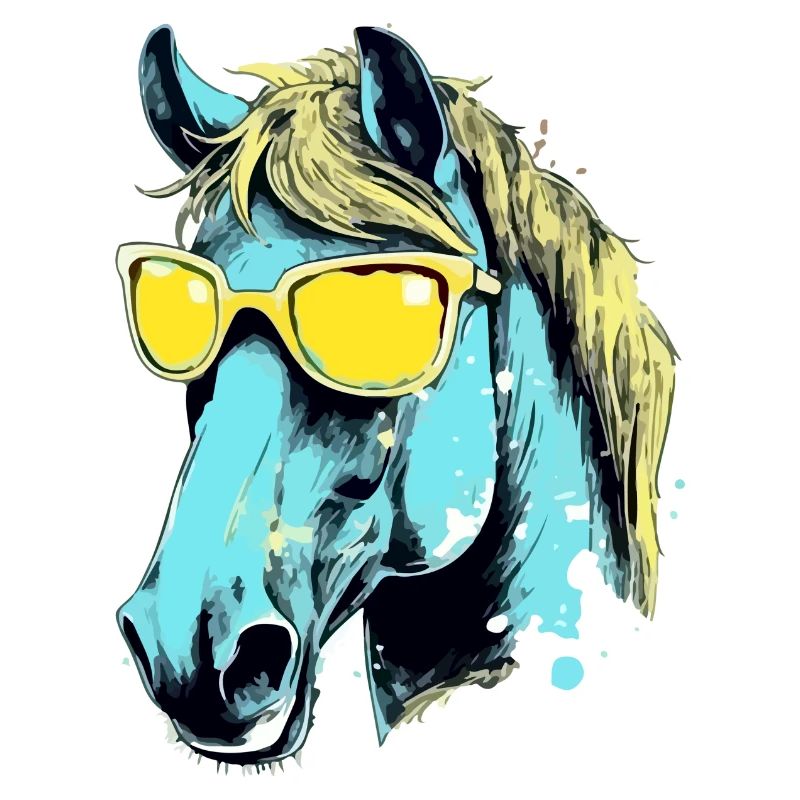 Toto, das bebrillte Pferd