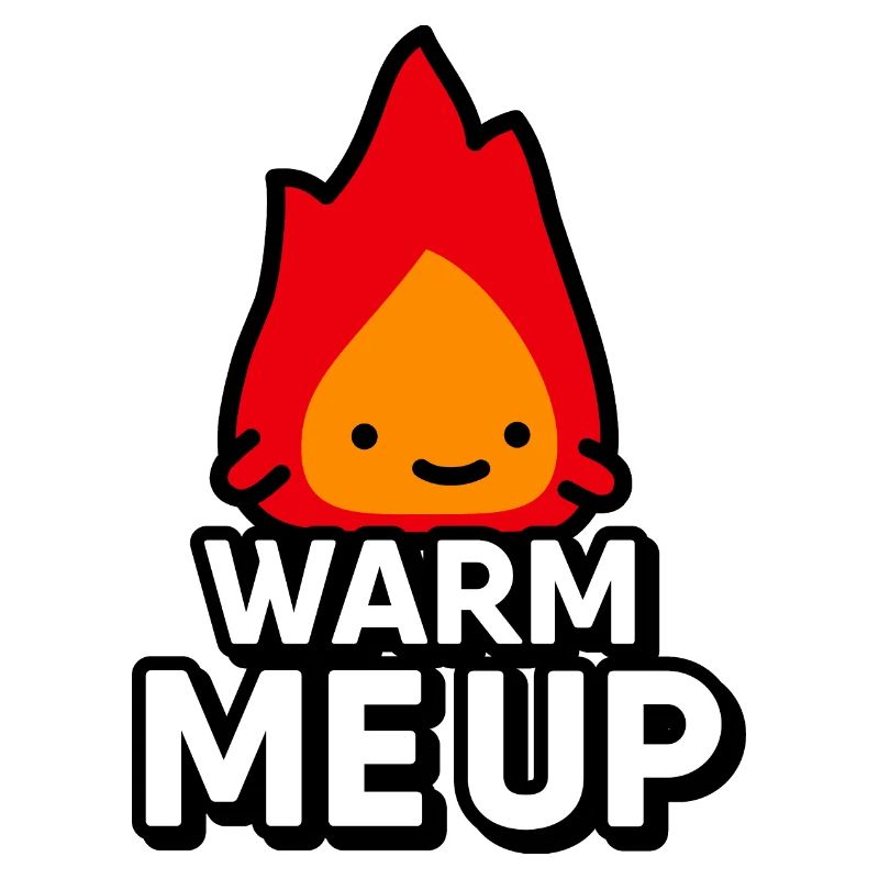 Cute Flame: Warm Me Up - Dessin numérique