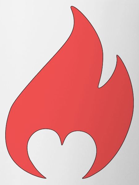 Flame with heart