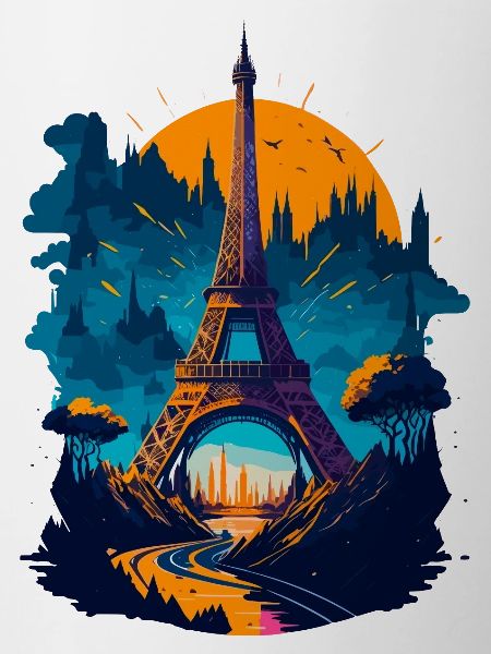 Abstract Tower of Paris
