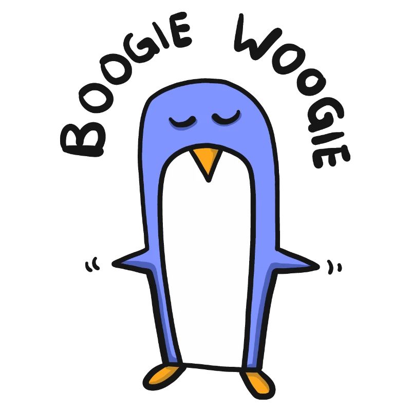 Penguin dances boogie woogie