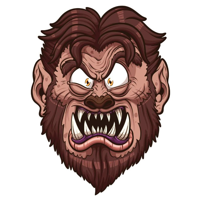 Werwolf-Gesicht