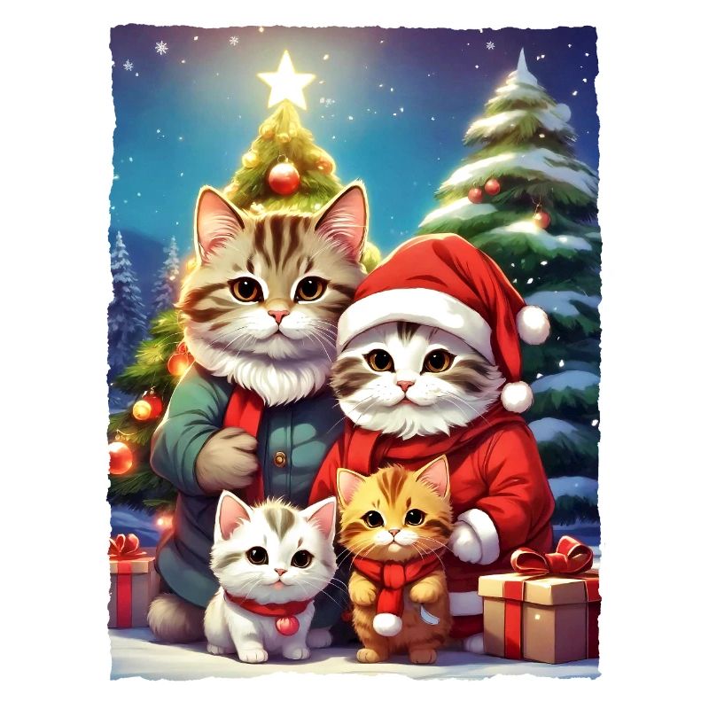 Famille de chats de Noël 1.8