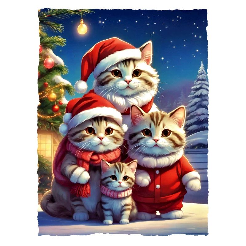 Famille de chats de Noël 1.9