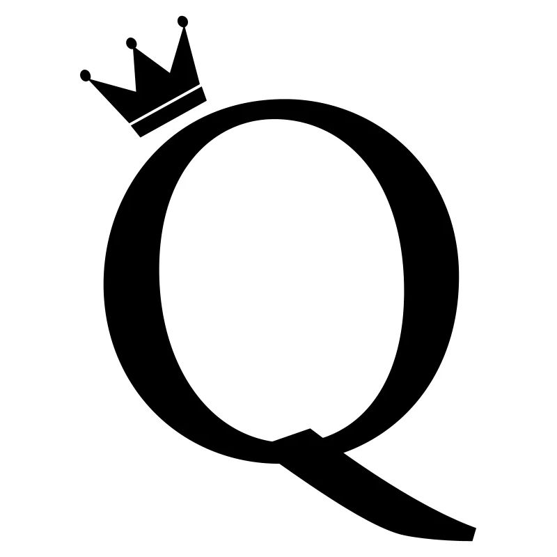 Couronne de monogramme Q