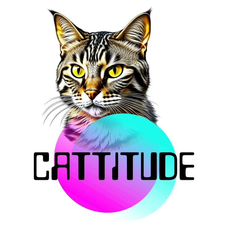 Chat avec cattitude, chat mignon avec qui tu ne plaisantes pas