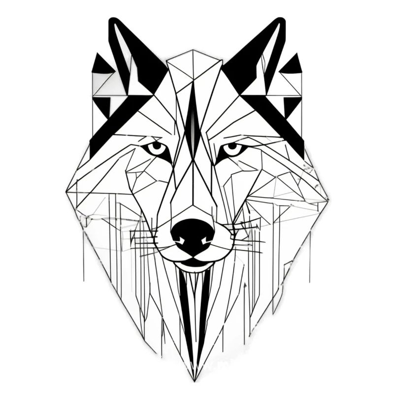 Moderner Wolf