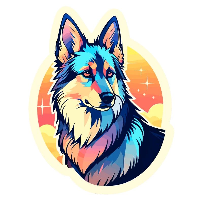 German Shepherd Illustration