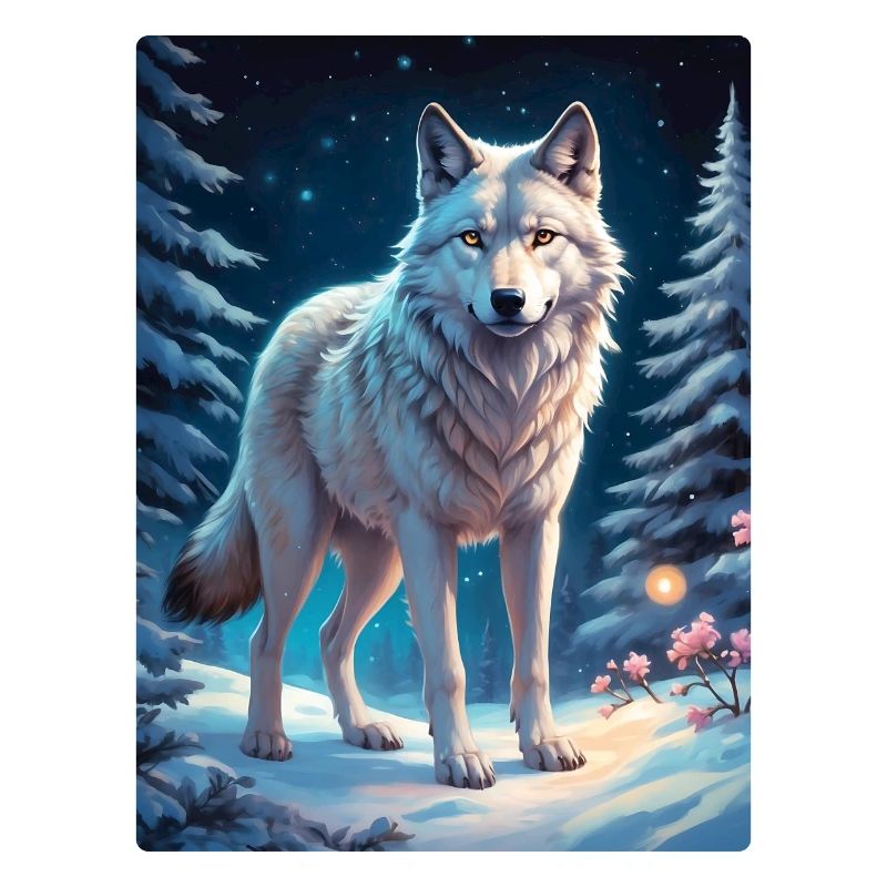 Winterlandschaft Wolf 1.1