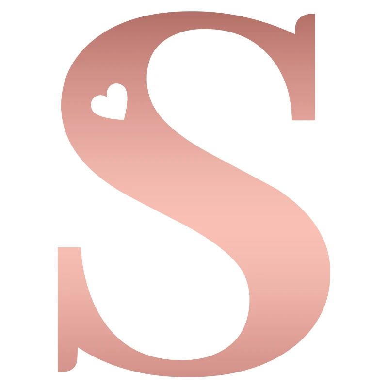 Buchstabe S Roségold