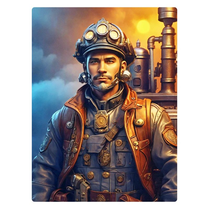 Homme pompier steampunk 1.3