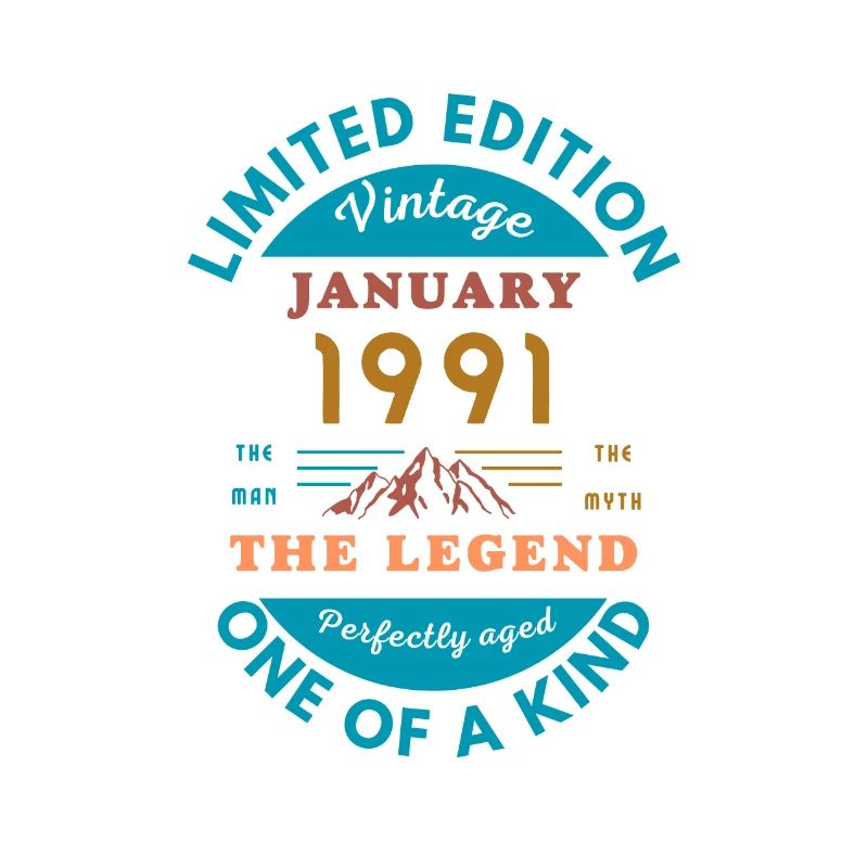 Januar 1991 Jubiläum Limitierte Auflage