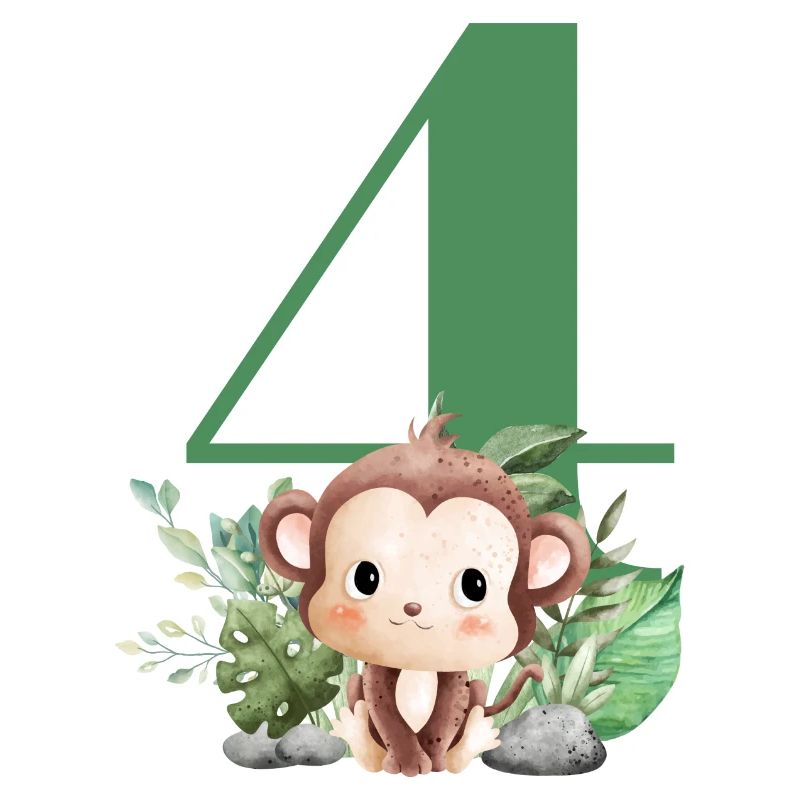 4e anniversaire singe safari
