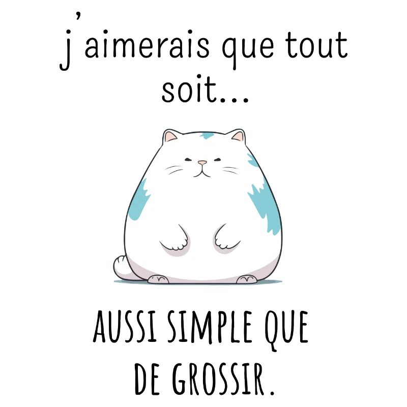 J'aimerais que tout soit simple que de grossir