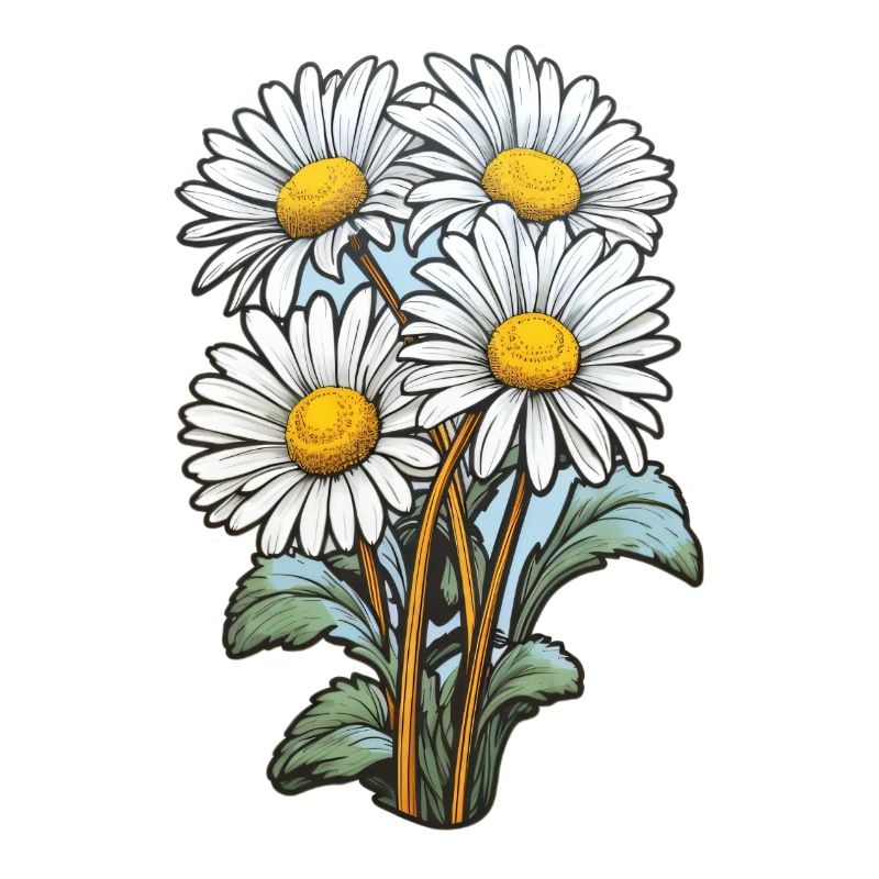 Gänseblümchen 4 Blüten