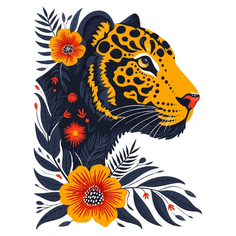 Boho Blossom Tiger