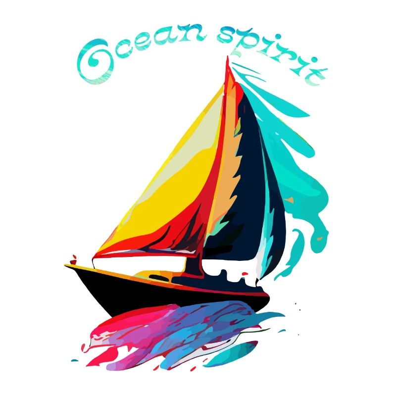 Geist des Ozeans. Segelschiff