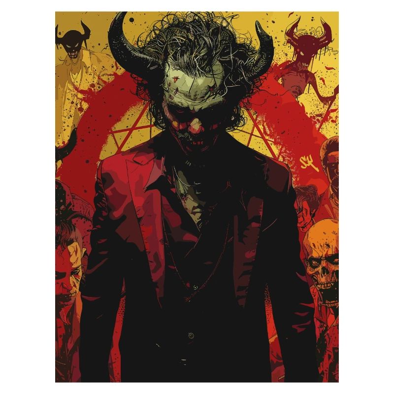 The Devil - Skull, Totenkopf, Teufel